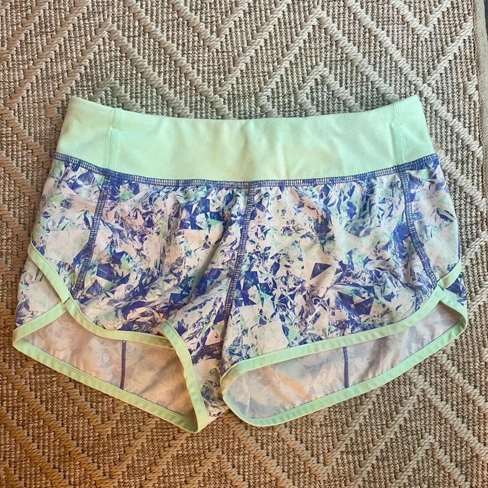 Ivivva Girls Shorts - Light green and Purple